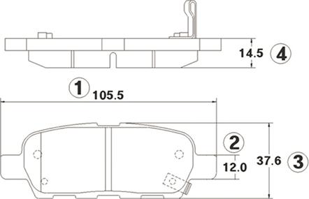 CTR GK0732 - Kit pastiglie freno, Freno a disco autozon.pro