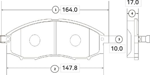 CTR GK0726 - Kit pastiglie freno, Freno a disco autozon.pro