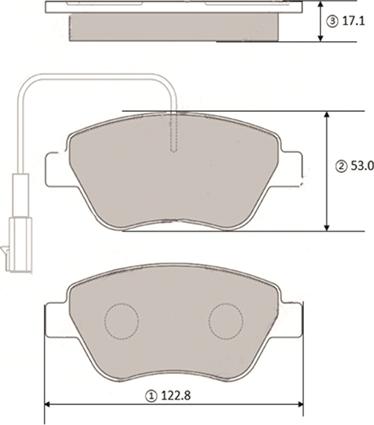 CTR GK1443 - Kit pastiglie freno, Freno a disco autozon.pro