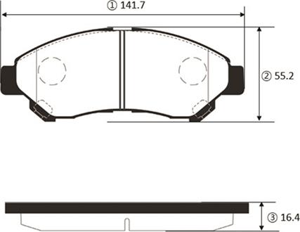 CTR GK1458 - Kit pastiglie freno, Freno a disco autozon.pro