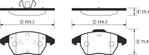 CTR GK1468 - Kit pastiglie freno, Freno a disco autozon.pro