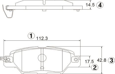 CTR GK1424 - Kit pastiglie freno, Freno a disco autozon.pro