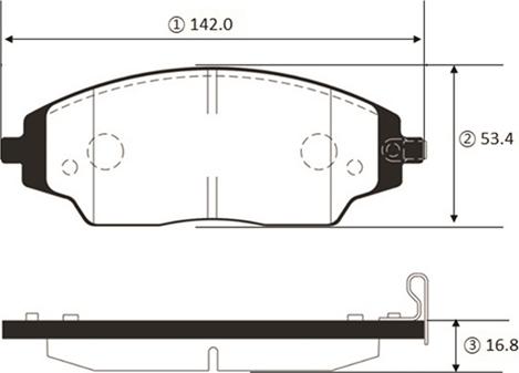 CTR GK1479 - Kit pastiglie freno, Freno a disco autozon.pro