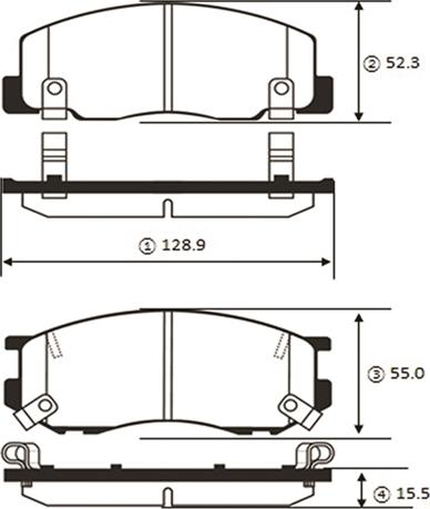 CTR GK1041 - Kit pastiglie freno, Freno a disco autozon.pro