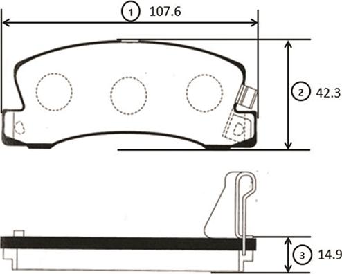 CTR GK1051 - Kit pastiglie freno, Freno a disco autozon.pro