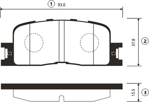 CTR GK1057 - Kit pastiglie freno, Freno a disco autozon.pro