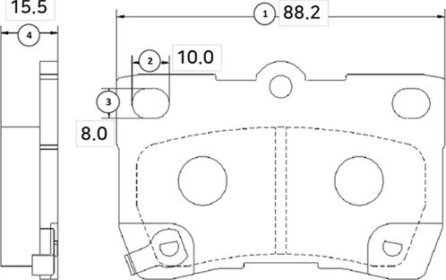 CTR GK1060 - Kit pastiglie freno, Freno a disco autozon.pro