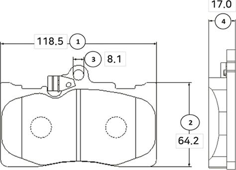 CTR GK1061 - Kit pastiglie freno, Freno a disco autozon.pro