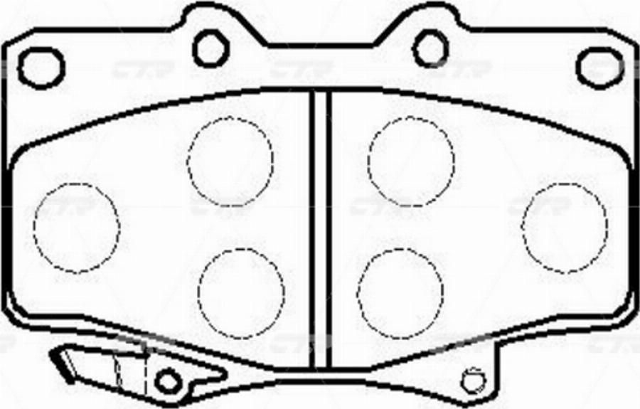 CTR GK1019P - Kit pastiglie freno, Freno a disco autozon.pro