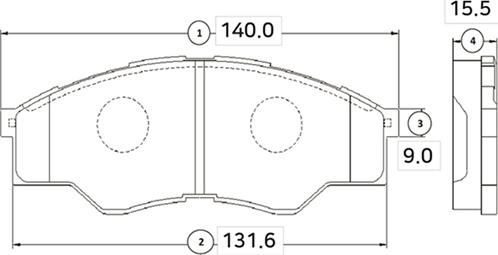 CTR GK1084 - Kit pastiglie freno, Freno a disco autozon.pro