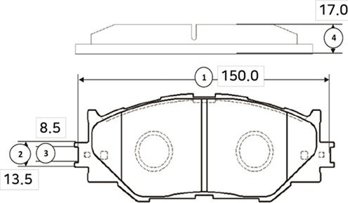 CTR GK1088 - Kit pastiglie freno, Freno a disco autozon.pro