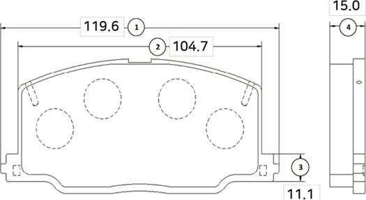 CTR GK1035 - Kit pastiglie freno, Freno a disco autozon.pro