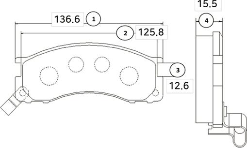 CTR GK1036 - Kit pastiglie freno, Freno a disco autozon.pro