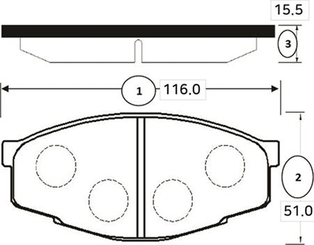 CTR GK1031 - Kit pastiglie freno, Freno a disco autozon.pro