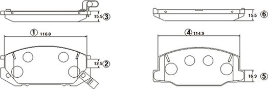 CTR GK1029 - Kit pastiglie freno, Freno a disco autozon.pro