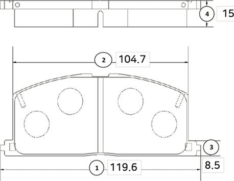 CTR GK1023 - Kit pastiglie freno, Freno a disco autozon.pro