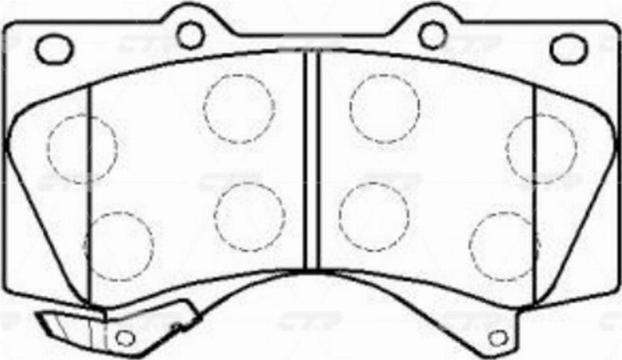 CTR GK1075P - Kit pastiglie freno, Freno a disco autozon.pro