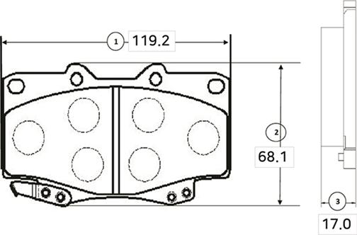 CTR GK1070 - Kit pastiglie freno, Freno a disco autozon.pro