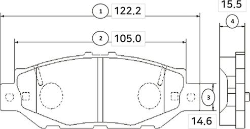 CTR GK1077 - Kit pastiglie freno, Freno a disco autozon.pro