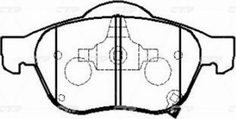 CTR GK1168 - Kit pastiglie freno, Freno a disco autozon.pro