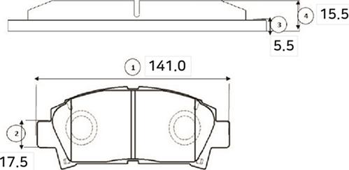 CTR GK1116 - Kit pastiglie freno, Freno a disco autozon.pro