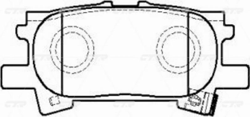 CTR GK1185 - Kit pastiglie freno, Freno a disco autozon.pro