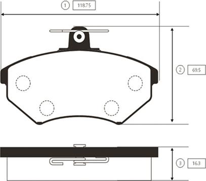 CTR GK1242 - Kit pastiglie freno, Freno a disco autozon.pro