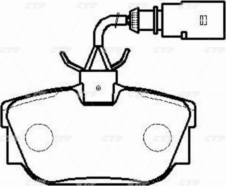 CTR GK1247 - Kit pastiglie freno, Freno a disco autozon.pro