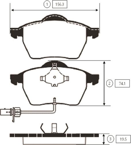 CTR GK1255 - Kit pastiglie freno, Freno a disco autozon.pro