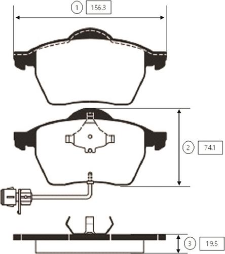 CTR GK1253 - Kit pastiglie freno, Freno a disco autozon.pro