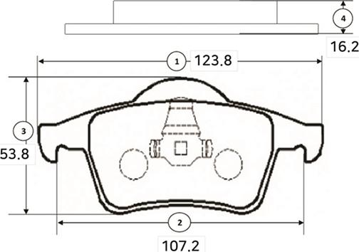 CTR GK1221 - Kit pastiglie freno, Freno a disco autozon.pro