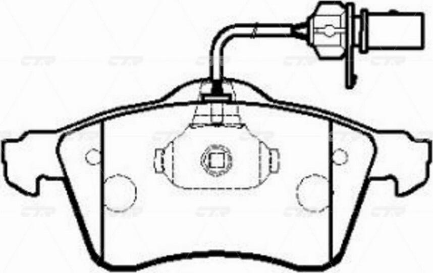 CTR GK1279 - Kit pastiglie freno, Freno a disco autozon.pro