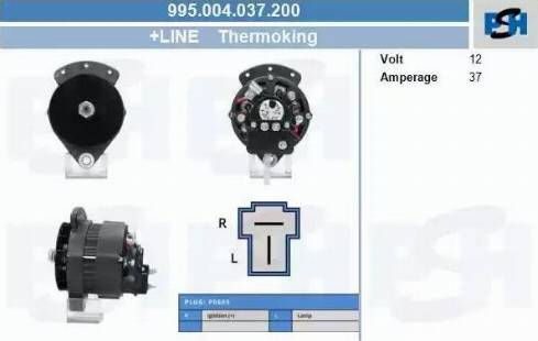 PSH 995.004.037.200 - Alternatore autozon.pro