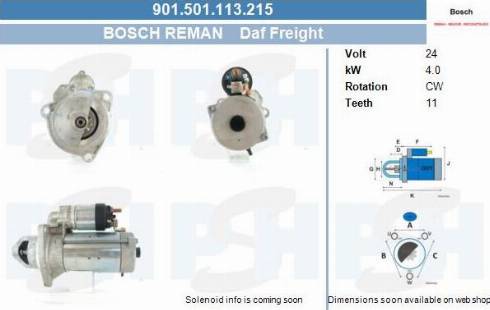 PSH 901.501.113.215 - Motorino d'avviamento autozon.pro