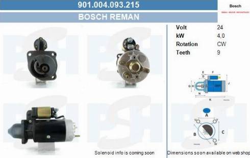 PSH 901.004.093.215 - Motorino d'avviamento autozon.pro