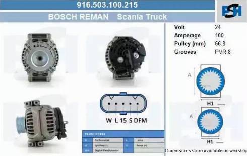 PSH 916.503.100.215 - Alternatore autozon.pro