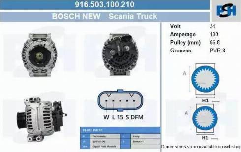 PSH 916.503.100.210 - Alternatore autozon.pro