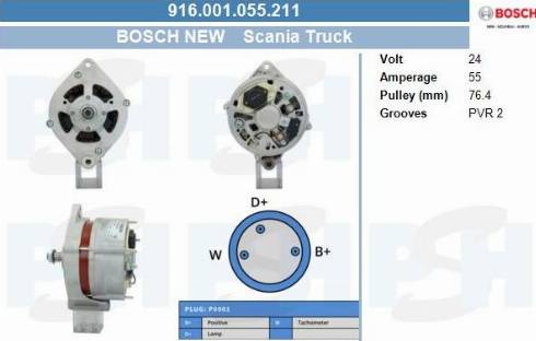 PSH 916.001.055.211 - Alternatore autozon.pro