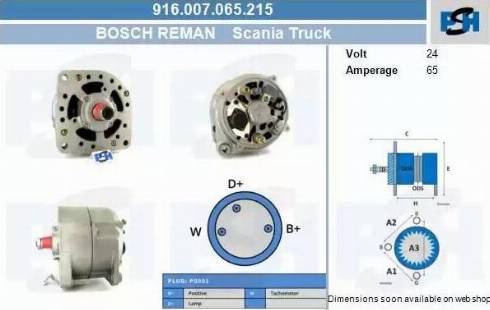 PSH 916.007.065.215 - Alternatore autozon.pro