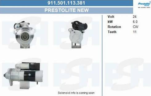 PSH 911.501.113.381 - Motorino d'avviamento autozon.pro