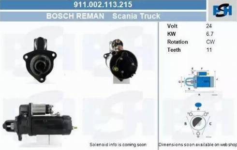 PSH 911.002.113.215 - Motorino d'avviamento autozon.pro