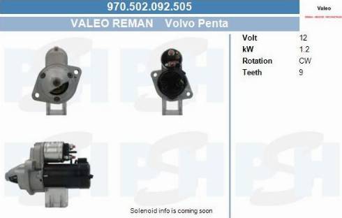 PSH 970.502.092.505 - Motorino d'avviamento autozon.pro