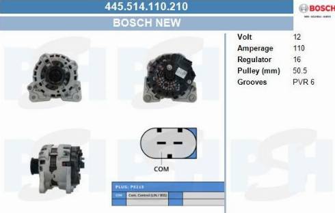 PSH 445.514.110.210 - Alternatore autozon.pro