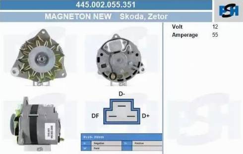 PSH 445.002.055.351 - Alternatore autozon.pro