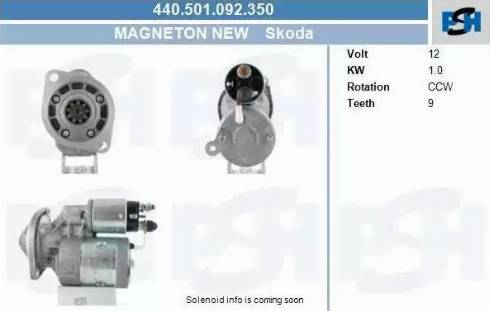 PSH 440.501.092.350 - Motorino d'avviamento autozon.pro