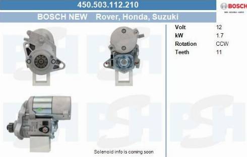 PSH 450.503.112.210 - Motorino d'avviamento autozon.pro