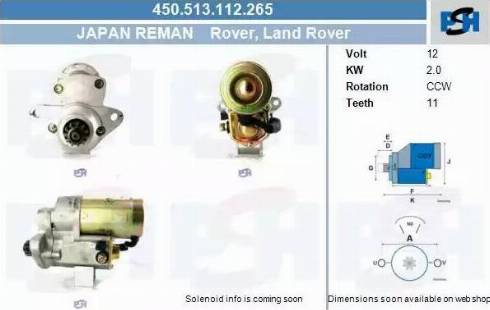 PSH 450.513.112.265 - Motorino d'avviamento autozon.pro