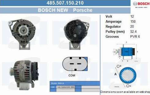 PSH 485.507.150.210 - Alternatore autozon.pro