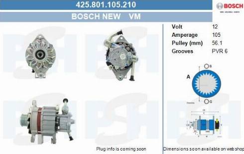 PSH 425.801.105.210 - Alternatore autozon.pro