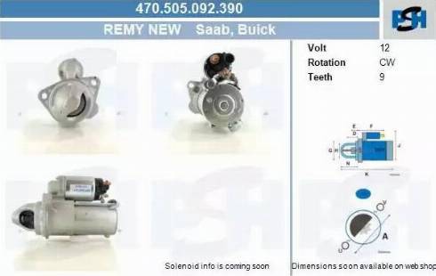 PSH 470.505.092.390 - Motorino d'avviamento autozon.pro